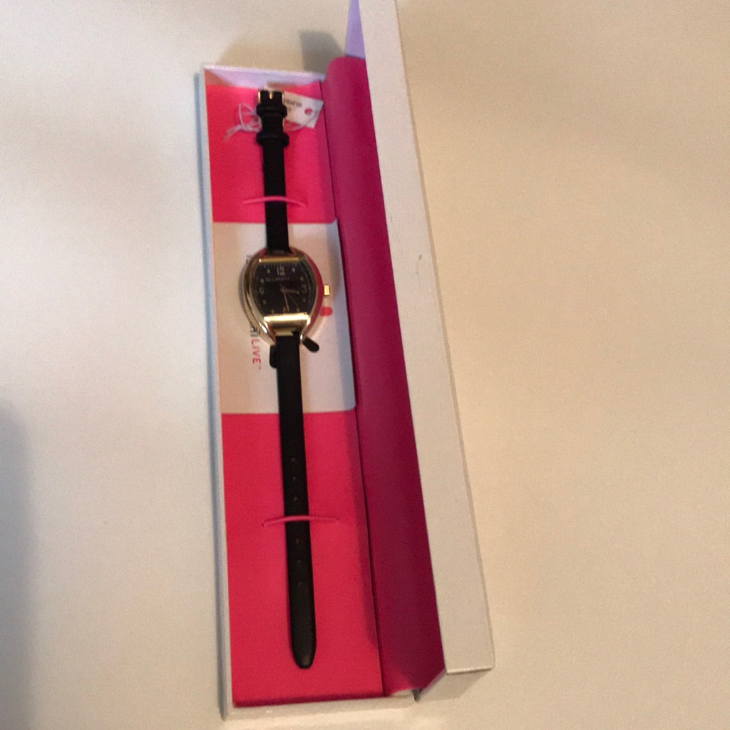 Isaac Mizrahi Watch Thin-Strapgold And Black